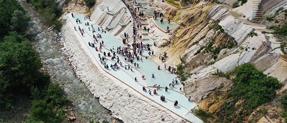 Giresun'daki Göksu travertenlerine sezonda 200 bin ziyaretçi bekleniyor
