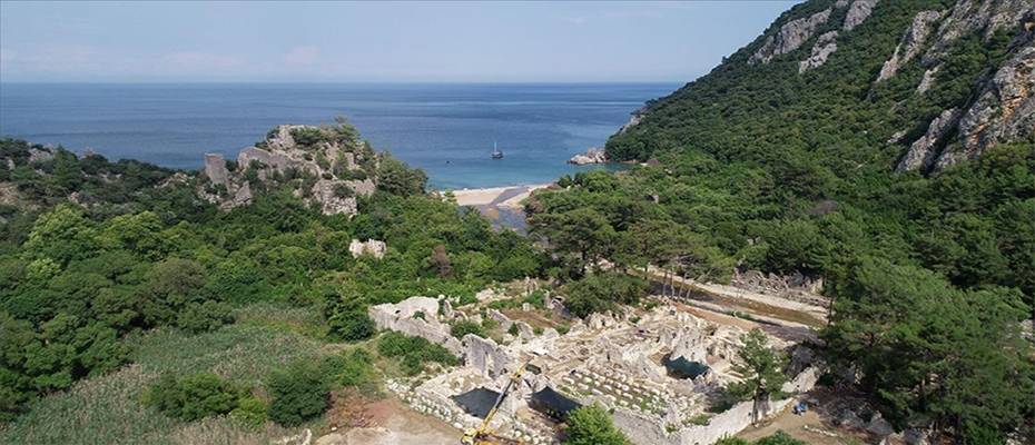 Olympos'ta kazılar 38 milyon liralık ödenekle ivme kazandı