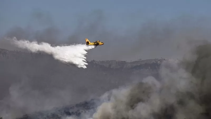 Yunanistan'a çevre ülkelerden yangınla mücadele desteği