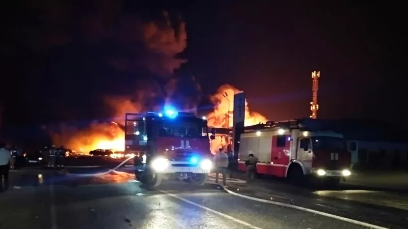 Dağıstan'da benzin istasyonunda meydana gelen patlamada 35 kişi öldü