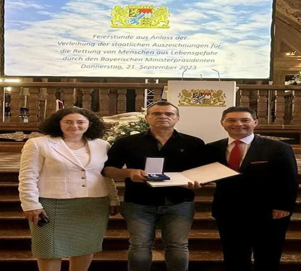 Süleyman Babayiğit’e kahramanlık madalyası verildi