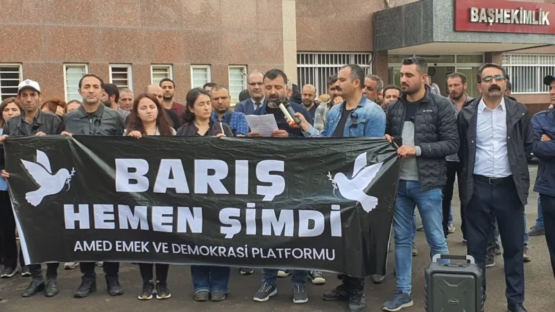 Diyarbakır'da sendika ve sağlık örgütlerinden Gazze’de hastane bombalanmasına tepki