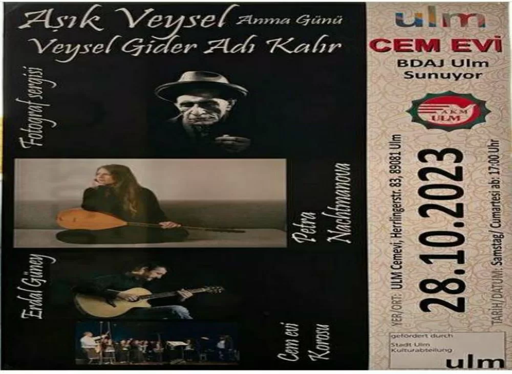 Aşık Veysel Fotoğraf sergisi Ulm ve Ausgburg’da açılıyor