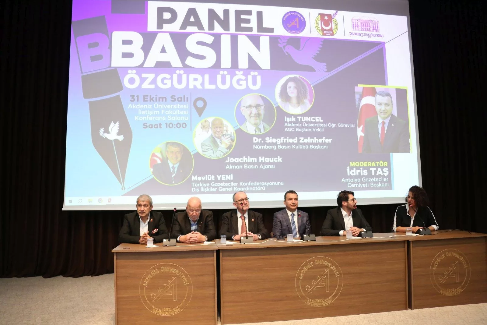 Nürnberg basın heyeti Akdeniz Üniversitesi’nde