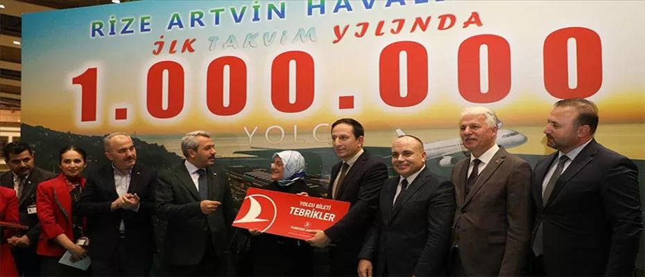 Rize-Artvin Havalimanı'nda yolcu sayısı 1 milyonu aştı