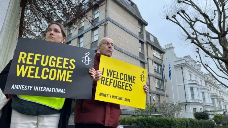 Yunanistan’ın Londra Büyükelçiliği önünde “Adriana” protestosu: “Bütün Dünya Bilsin”