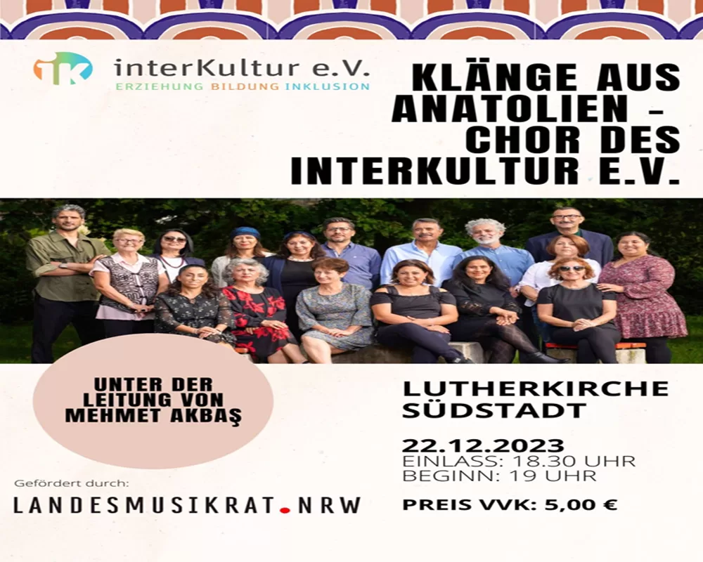 Köln Interkultur Derneğinin Korosu 22 Aralık’ta sahne alıyor