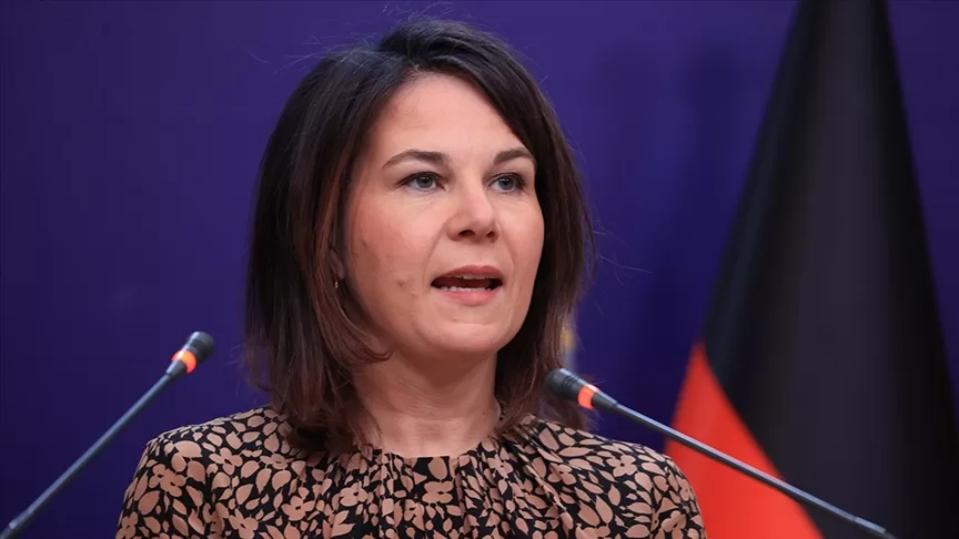 Baerbock: (Gazze'de) İnsanlar zorla yerlerinden edilmemeli