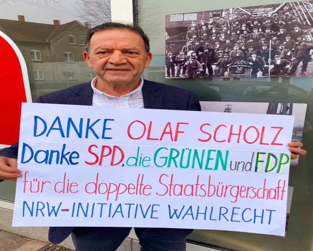 Bahattin Gemici, Şansölye Olaf Scholz’a teşekkür etti