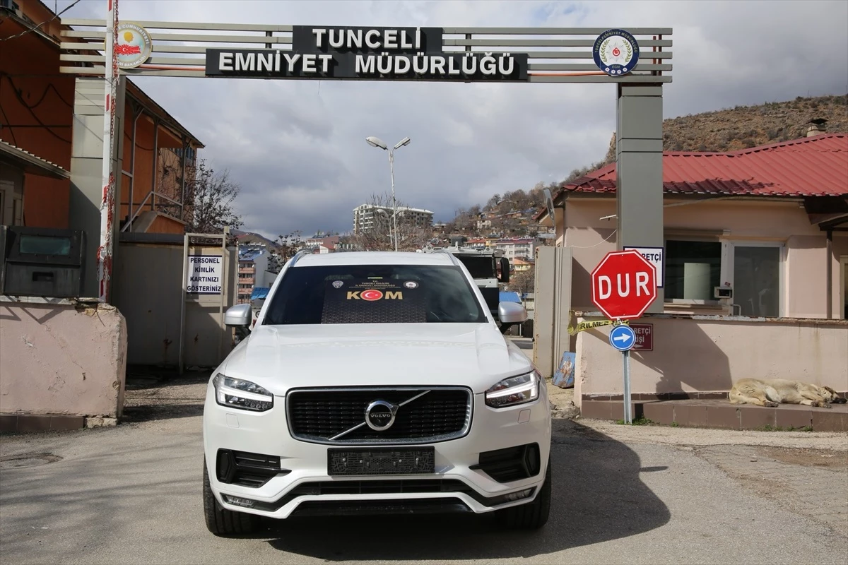 Almanya'da Interpol tarafından aranan cip Tunceli'de ele geçirildi