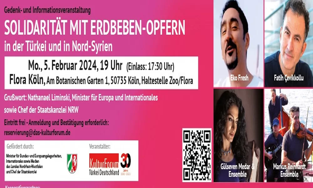 Büyük depremin yıldönümünde Köln’de dayanışma etkinliği