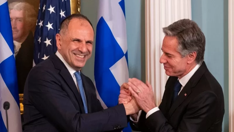 Yunanistan Dışişleri Bakanı Yerapetritis ve Blinken Washington'da "işbirliği" mesajları verdi