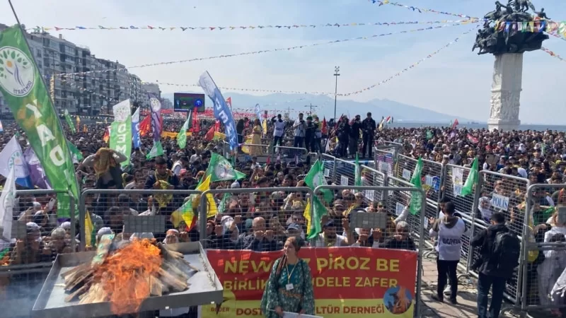 İzmir’de Nevruz’da çözüm talepleri ve yerel seçim vurgusu; Gaziantep’te çözüm ve barış mesajı