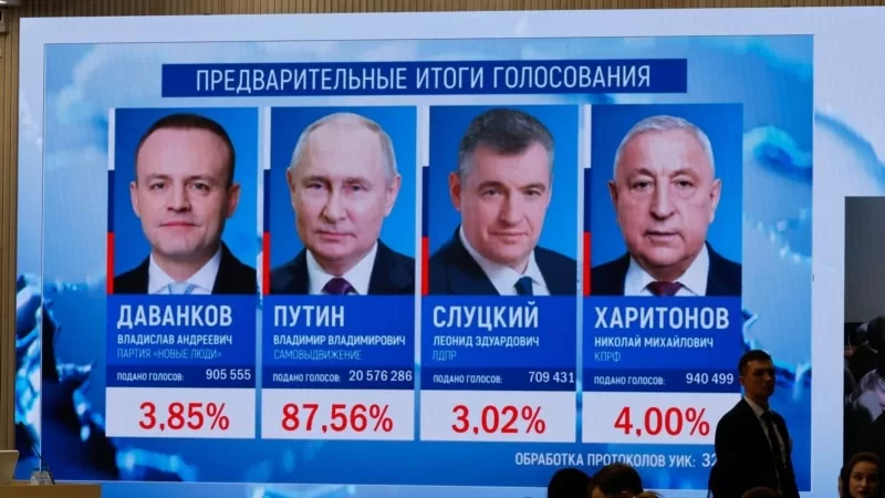 Rusya’da resmi olmayan ilk sonuçlara göre seçimde sürpriz yok: “Kazanan Putin”