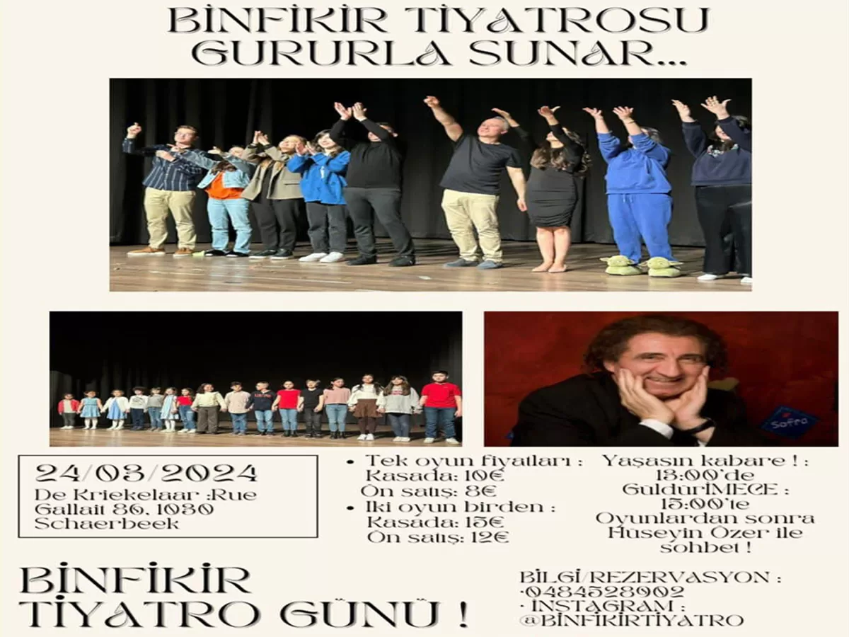 DİL BAYRAĞIMIZ TÜRKÇE BRÜKSEL’DE TİYATRO SAHNESİNDE DALGALANACAK