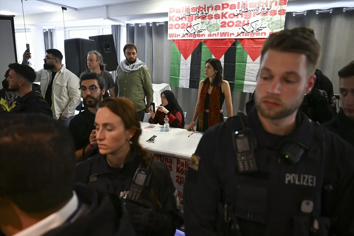 Berlin'de düzenlenen Filistin Kongresi polis tarafından sonlandırıldı