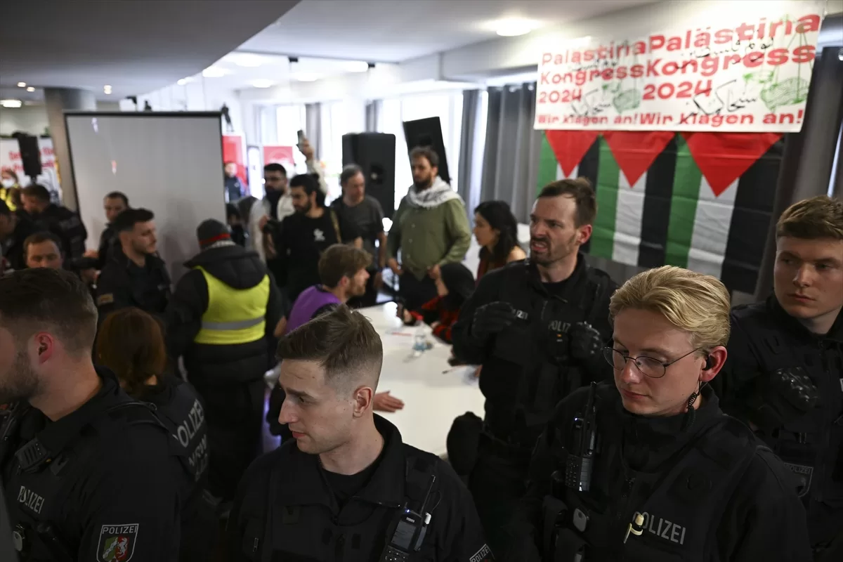 Berlin'de düzenlenen Filistin Kongresi polis tarafından sonlandırıldı