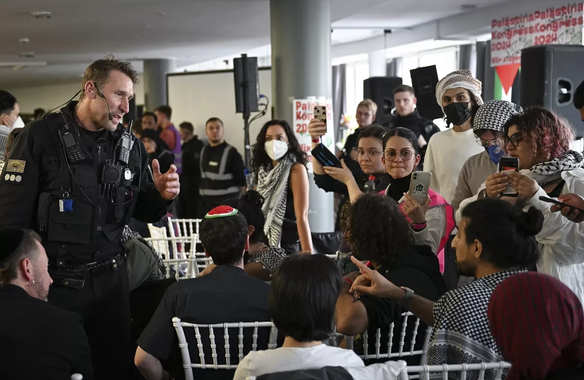 Berlin'de düzenlenen Filistin Kongresi polis tarafından sonlandırıldı