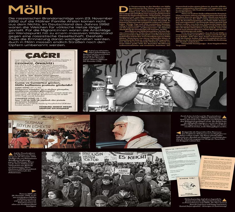 "Hamburg'da 1990'lı Yıllarda Göçmenlerin Direnişi" sergisi