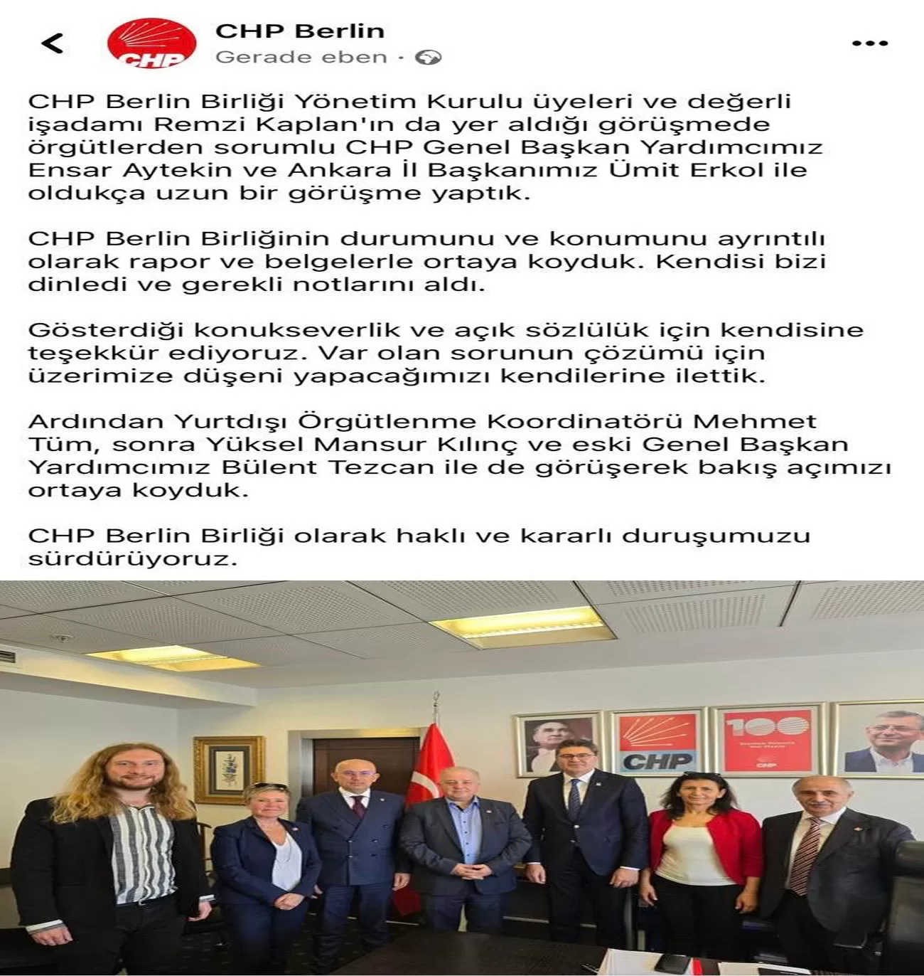 Mahkemelik olan CHP Berlin konusunda karar verildi!
