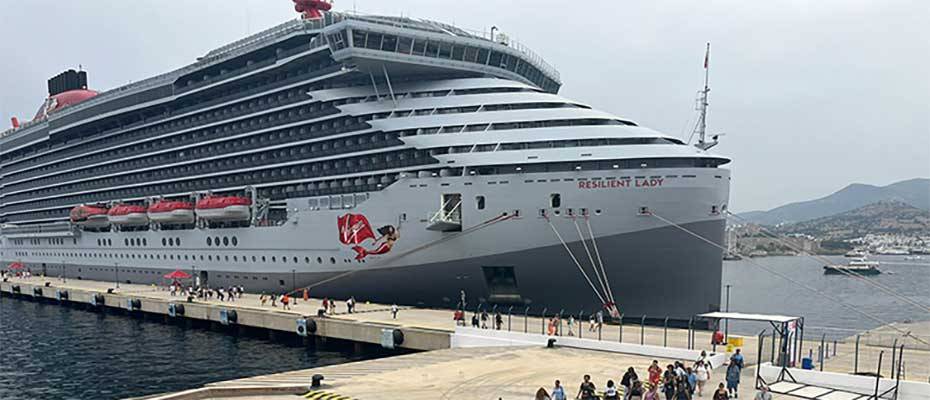 Bodrum, Resilient Lady kruvaziyeriyle gelen 2355 turisti ağırladı
