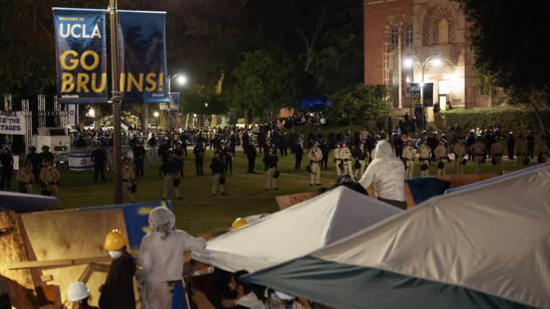 California Üniversitesi’nde yoğun polis varlığı: Müdahale olacak mı?