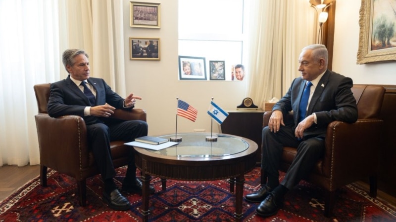 İsrail’de Netanyahu ile görüşen Blinken insani yardım için baskı yapıyor