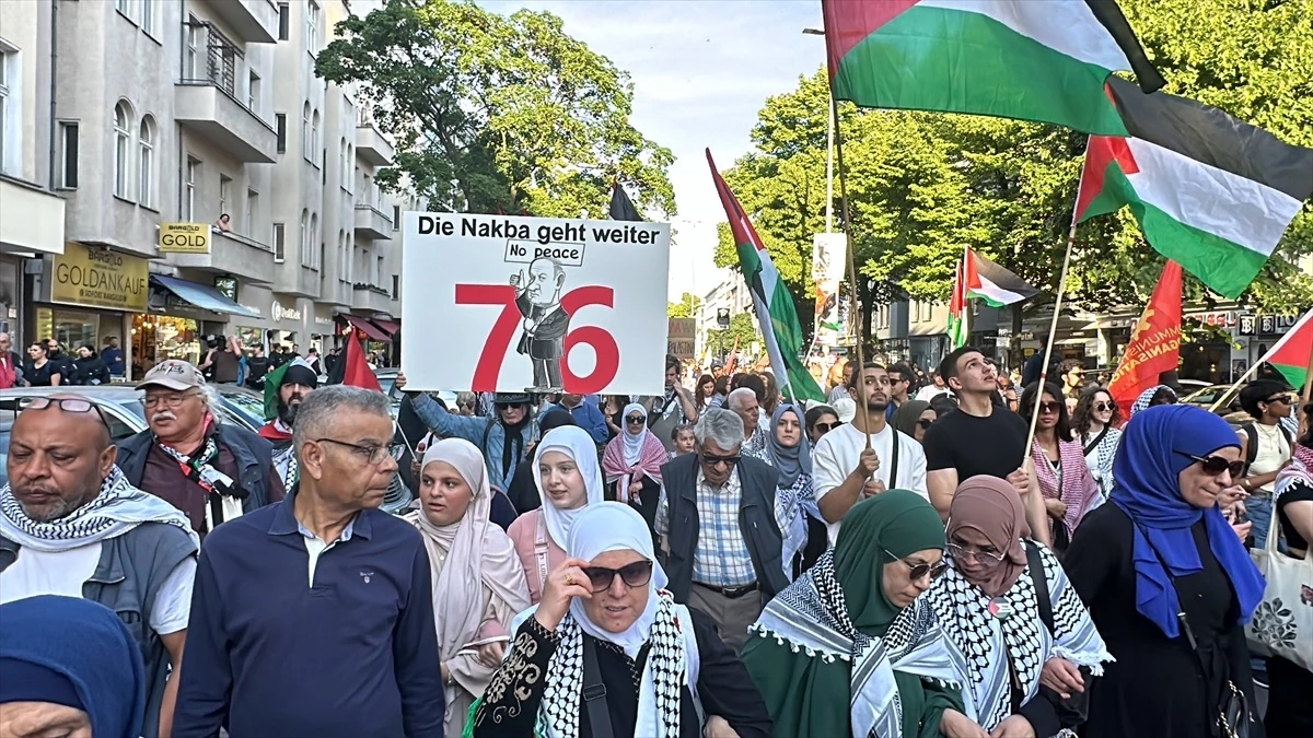 Berlin'de Nakba Günü Yürüyüşü