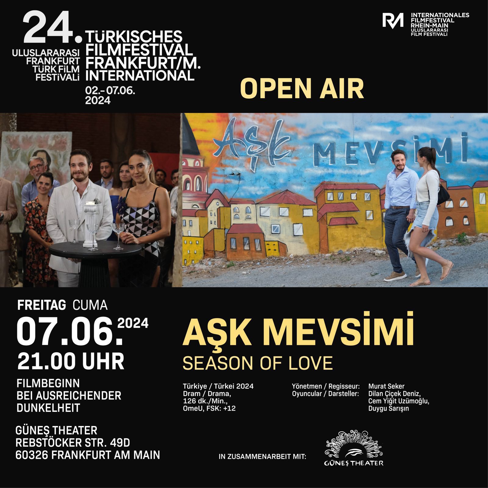 FRANKFURT TÜRK FİLM FESTİVALİ 02-07 HAZİRAN 2024’TE SİNEMASEVERLERLE BULUŞUYOR