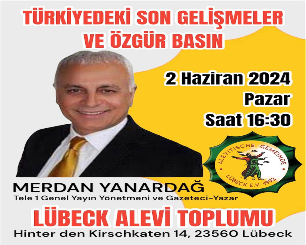 Merdan Yanardağ, Hamburg ve Lübecke`te konferans verecek