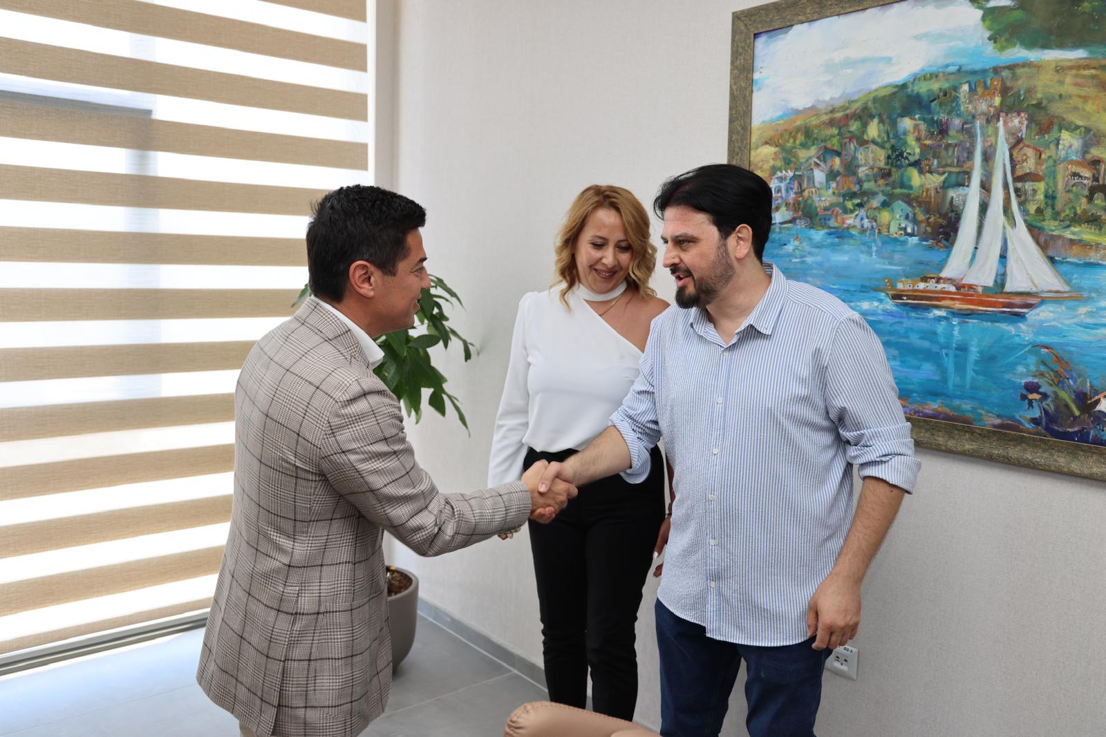 Fürth-Marmaris kardeş derneğinden Marmaris Belediye Başkanına ziyaret