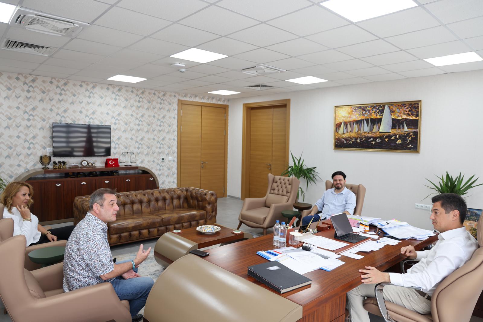 Fürth-Marmaris kardeş derneğinden Marmaris Belediye Başkanına ziyaret