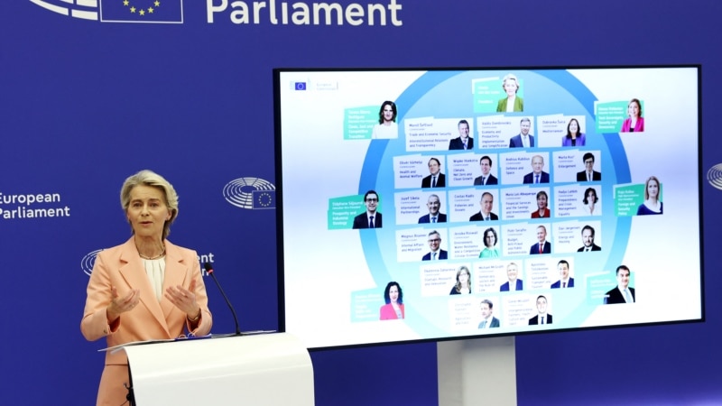 AB Komisyonu Başkanı Von der Leyen, komisyonun yeni yönetimini açıkladı