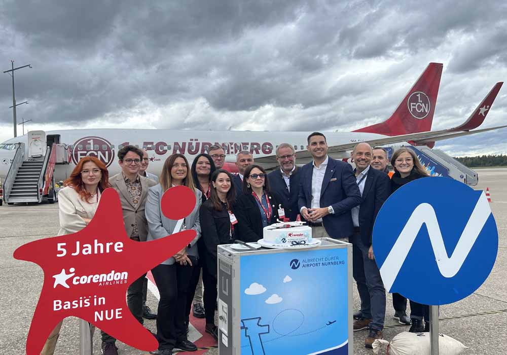 Corendon Airlines 2010 Yılından Bu Yana Nürnberg’den 1 Milyon 600 Bin Yolcu Taşıdı