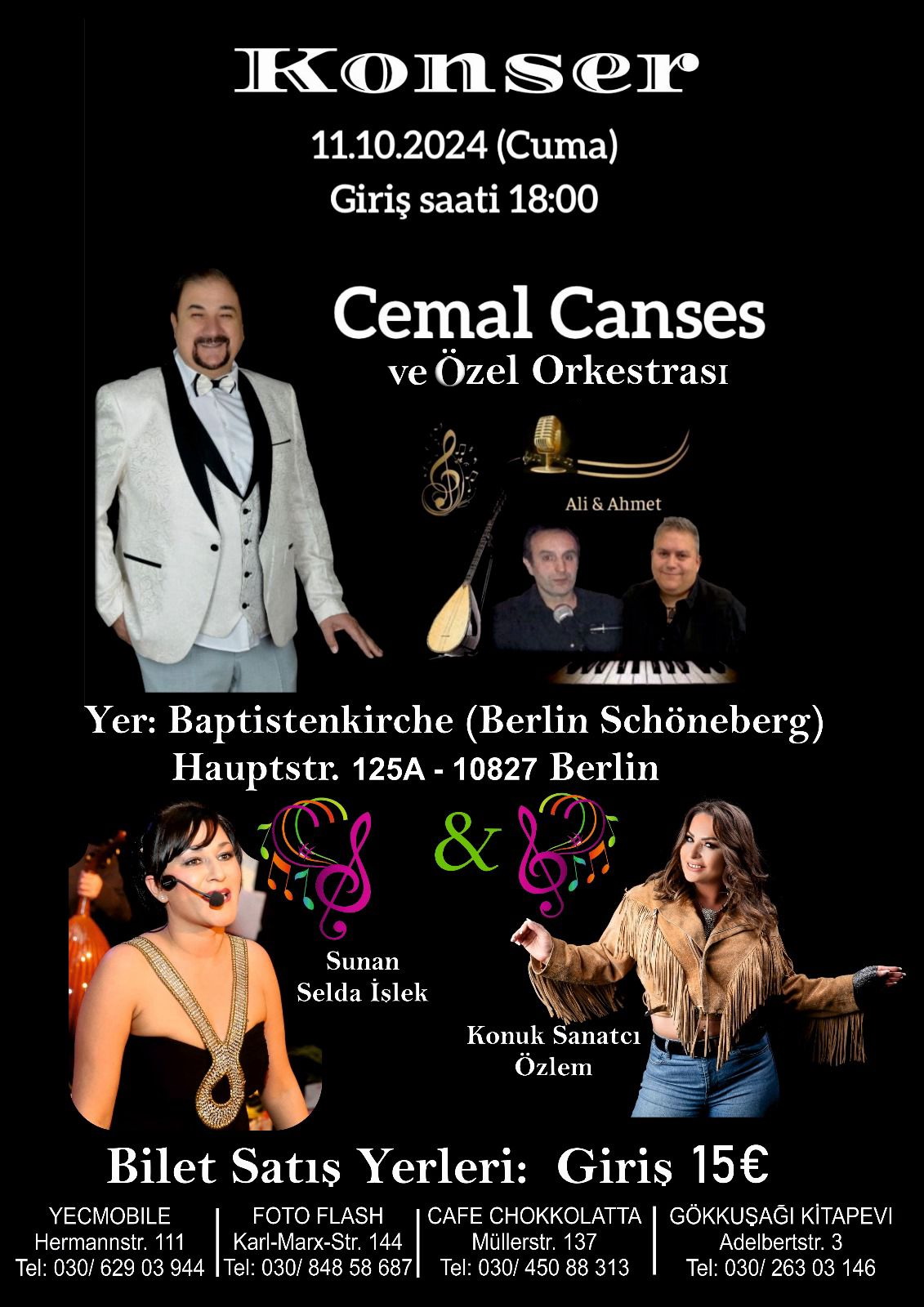 Cemal Canses, Unutulmaz Bir Konserle Geri Dönüyor