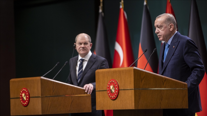 Scholz ve Erdoğan'ın Türk-Alman ilişkilerini yeniden ele alması bekleniyor