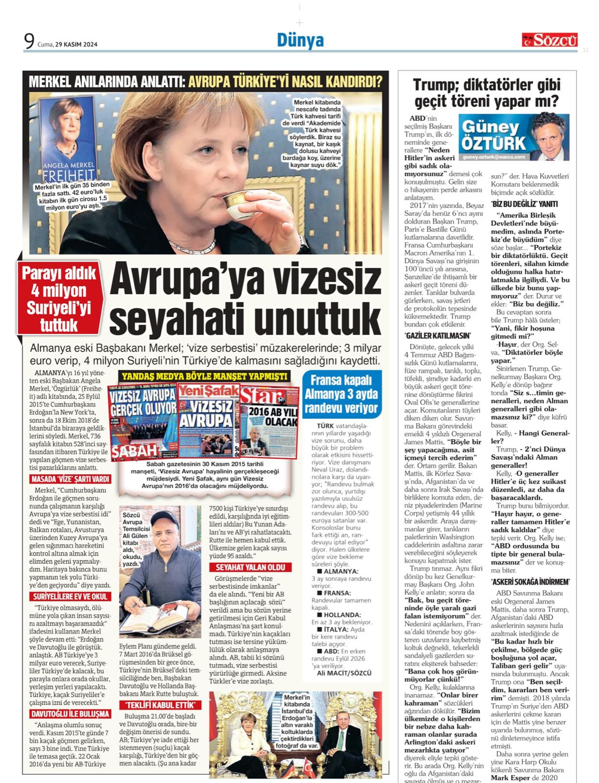 Gazeteci Ali Gülen Merkel’in Kitabını Analiz Etti