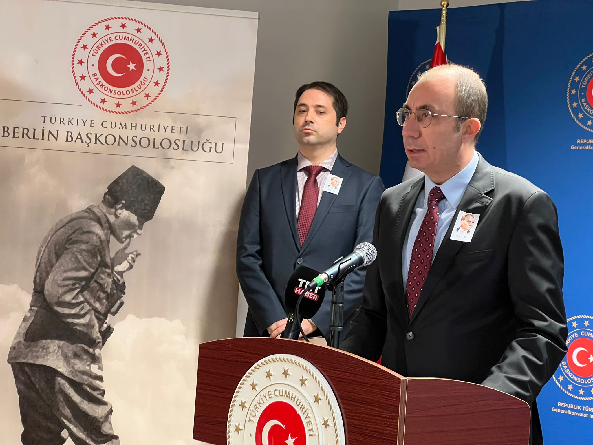 Büyük Önder Atatürk, ebediyete intikalinin 86. yılında Avrupa'da anıldı