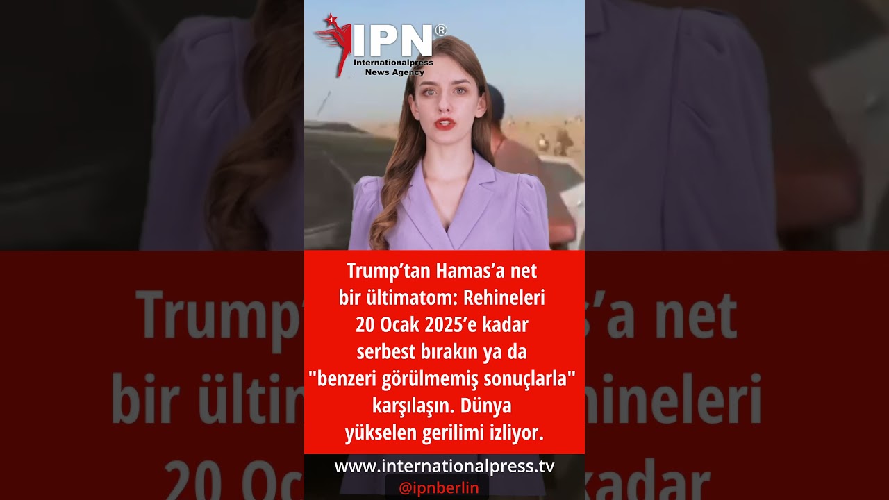 Trump’tan Hamas’a tehdit Rehineleri Ocak’a kadar serbest bırakın