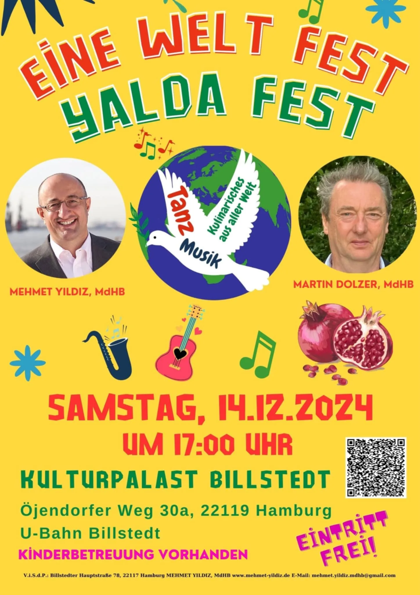 Mehmet Yıldız: "Yılın En Uzun Gecesi Yalda" Hamburg’da Kutlanacak!