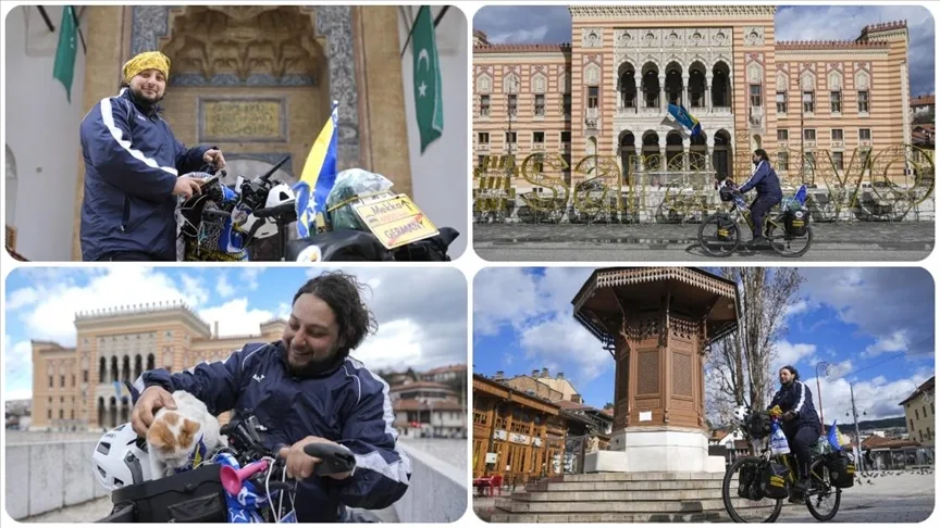 Almanya’dan bisikletle Hac yolculuğuna çıktı