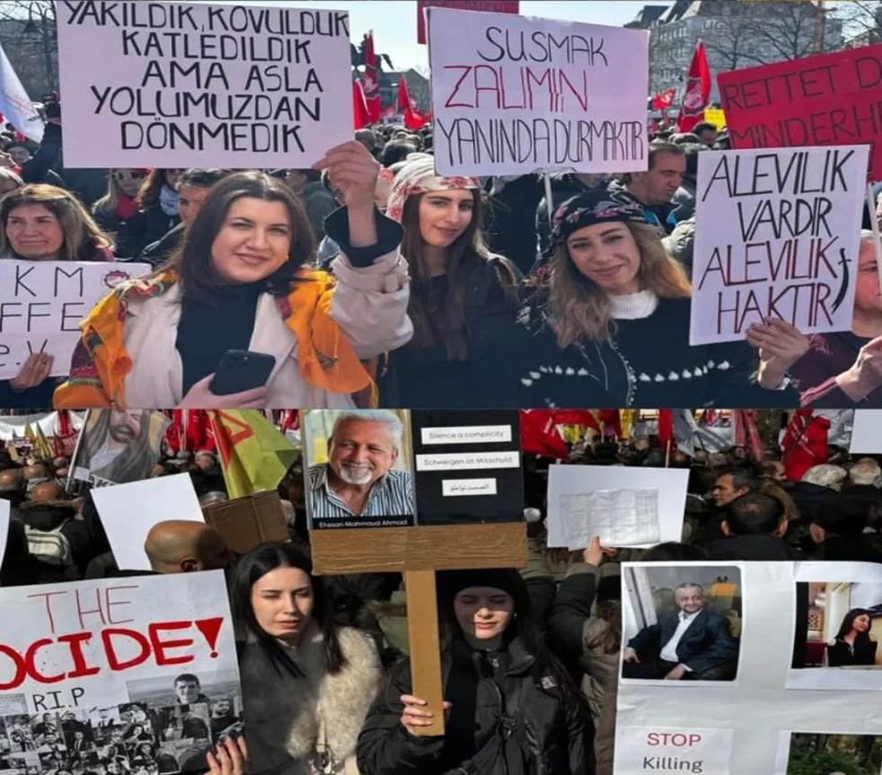 Suriye'deki Alevi Soykırımına Dur Demek İçin Köln'de Büyük Miting