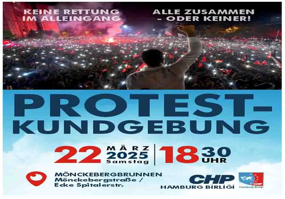 CHP HAMBURG BİRLİĞİ’NDEN MİTİNGE ÇAĞRI!