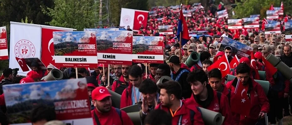 Gelibolu Yarımadası’nda 57. Alay Vefa Yürüyüşü tamamlandı