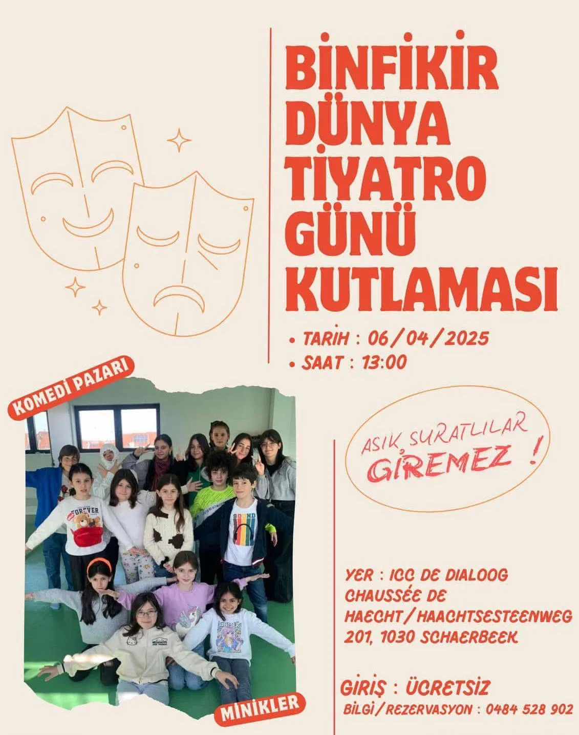 6 NİSAN’DA ÜCRETSİZ TÜRKÇE TİYATRO