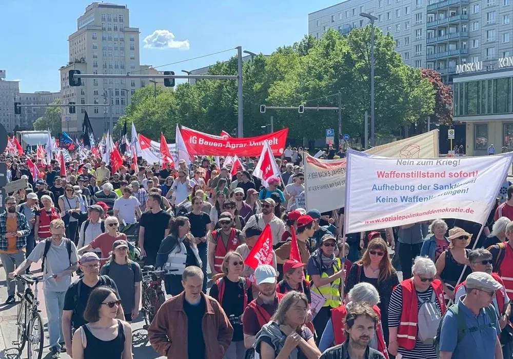 Almanya’da 1 Mayıs emek ve dayanışma günü coşkuyla ve taleplerle kutlandı