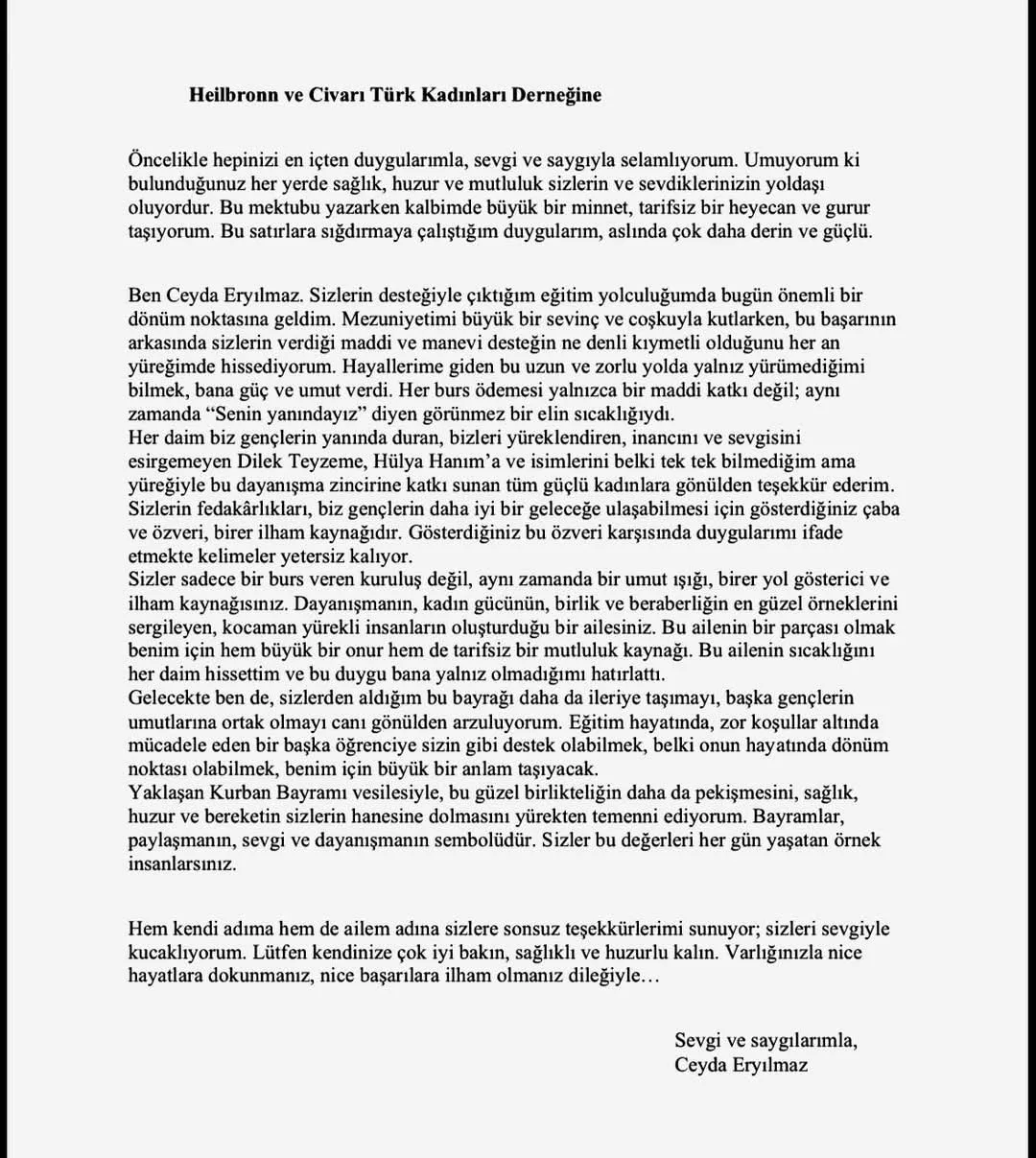 Heilbronn Türk Kadınlar Derneği’nden Gururlandıran Mezuniyet