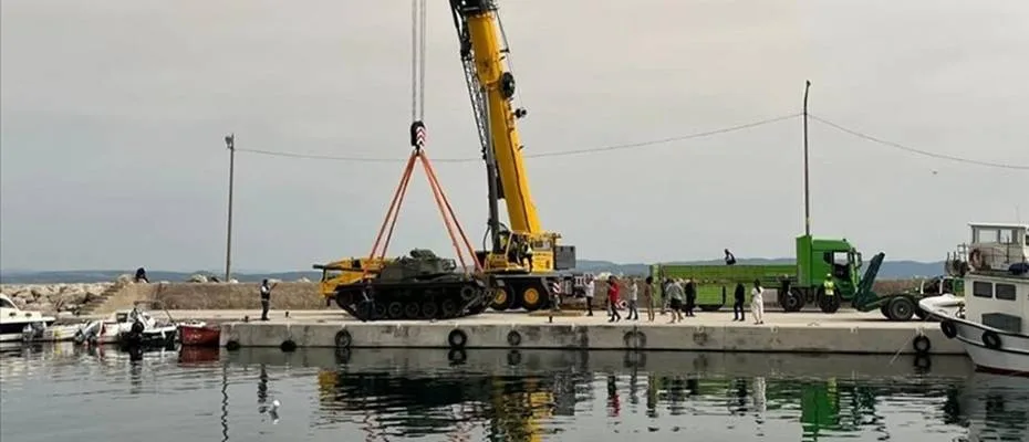 Saros Körfezi’ndeki Su Altı Tarih Müzesi’ne M62 T Model Tank Batırılacak