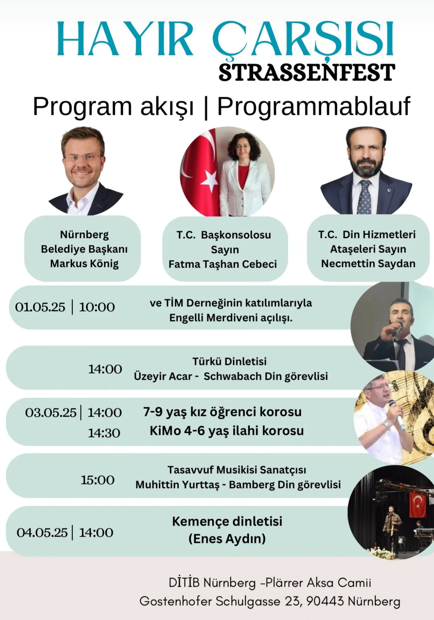 Nürnberg Aksa Camii’nden kermes ve engelsiz erişim için örnek adım