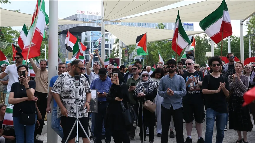 Avusturya’da İsrail’in Filistin ve İran’a yönelik saldırıları protesto edildi